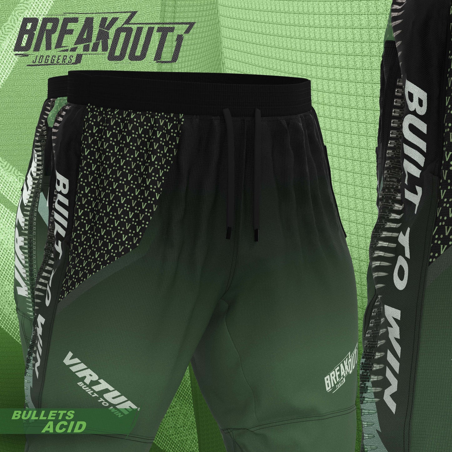 Virtue Breakout Jogger - Bullets Acid