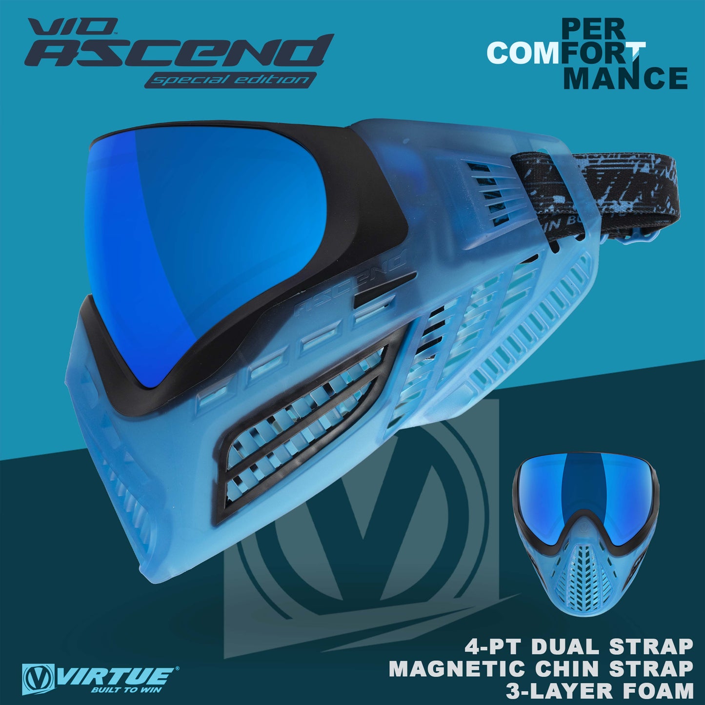 Virtue VIO Ascend - Black Cyan SE