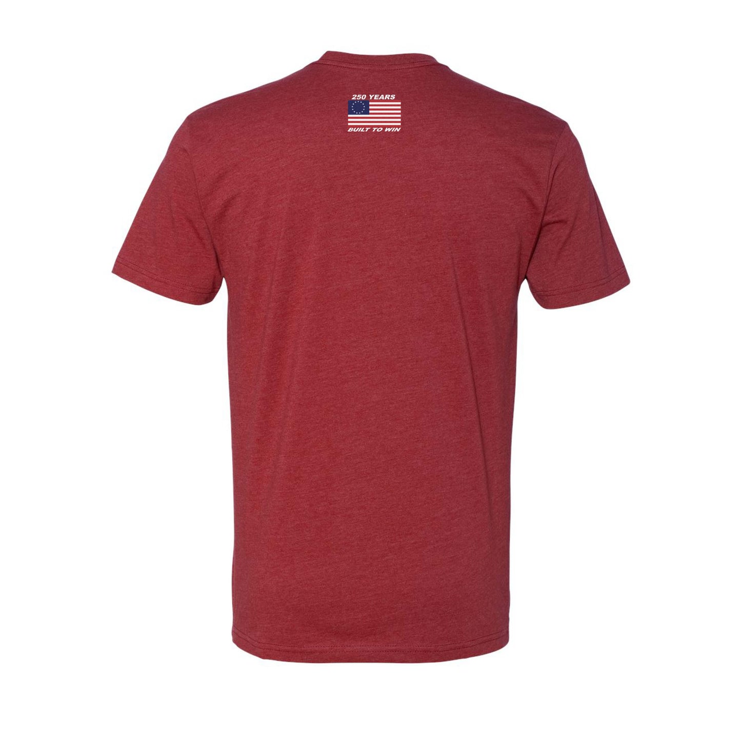 Virtue 250 Years Built to Win | War Champs Tshirt - Cardinal Heather
