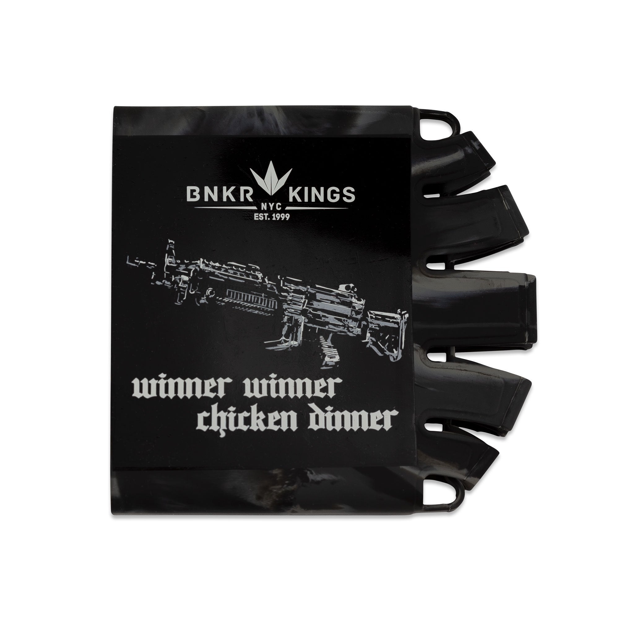 Bunkerkings - Knuckle Butt Tank Cover - Winner Winner - Black