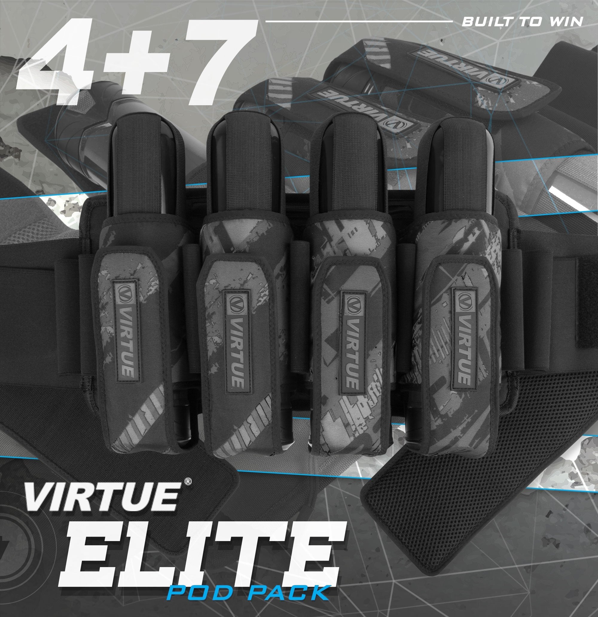 Virtue Elite Pack 4+7 Graphic Black