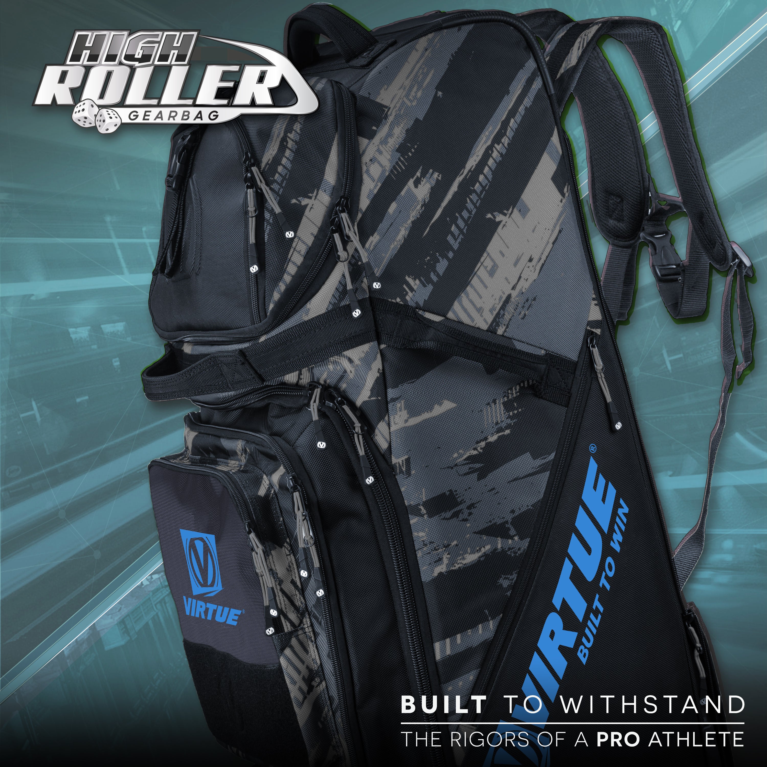 Virtue High Roller V4 Gear Bag - Graphic Black